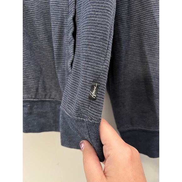 Men's Howe Blue Microstripe Button Front Cardigan Size Large - Picture 7 of 7